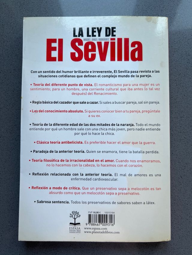 La ley de El Sevilla: Si tu pareja tropieza y c...