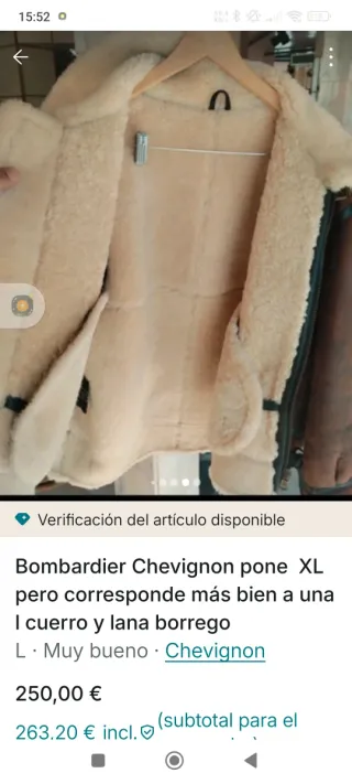 Cazadora Chevignon piel marrón