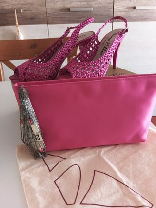 Zapatos tacón rosa | Fiesta | N°40