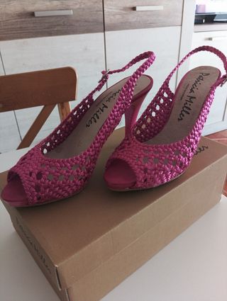Zapatos tacón rosa | Fiesta | N°40