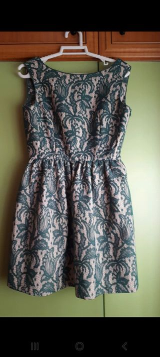 Vestido encaje verde | Talla S