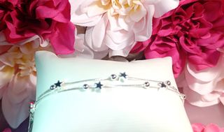 Pulsera plata 925 estrellas