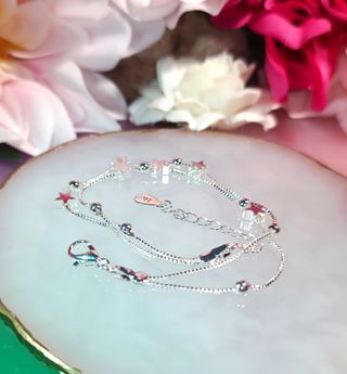 Pulsera plata 925 estrellas