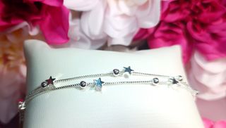 Pulsera plata 925 estrellas