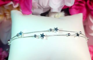 Pulsera plata 925 estrellas