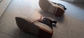 Converse plataforma negras 37