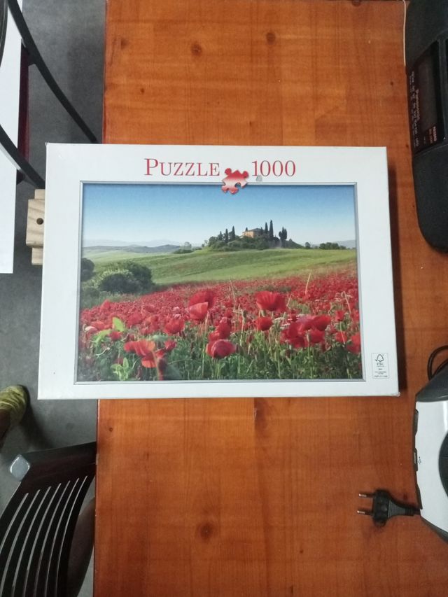 Puzzle 1000 piezas campo amapolas