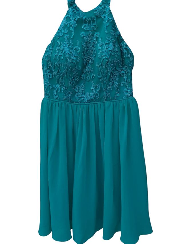 Vestido turquesa para graduación/boda