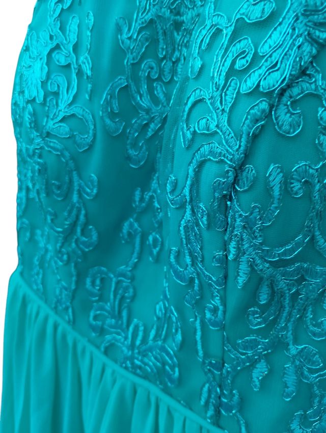 Vestido turquesa para graduación/boda