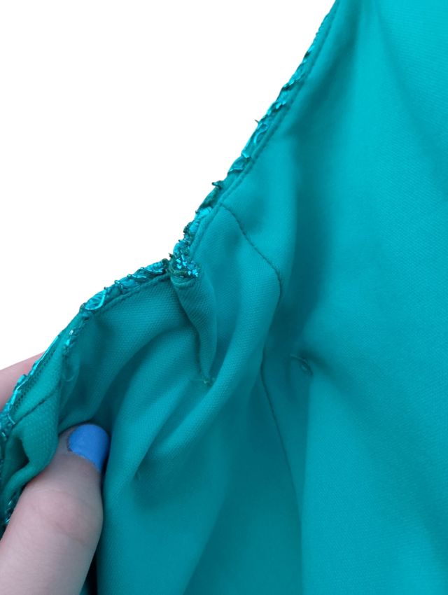 Vestido turquesa para graduación/boda