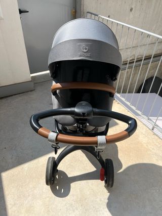 Stokke Xplory: Carrito bebé gris con regalo