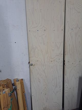 2 Puertas madera natural de pino