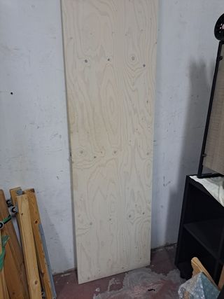 2 Puertas madera natural de pino