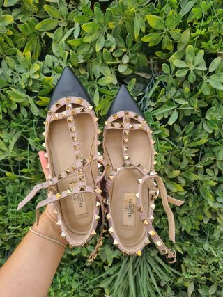 Valentino Rockstud Ballerinas - 37