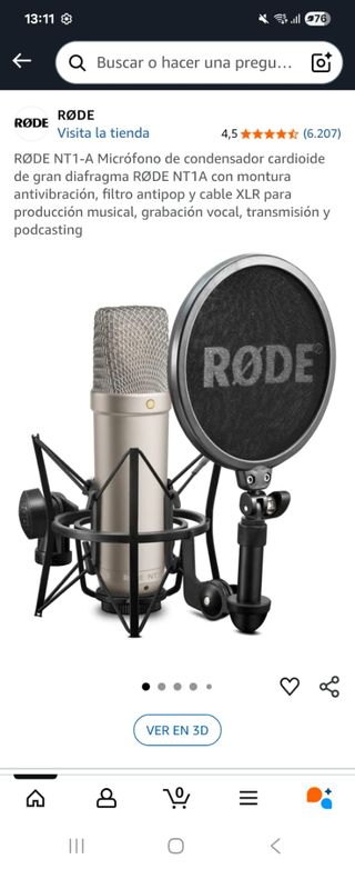 Micrófono RØDE NT1-A