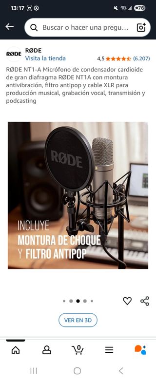 Micrófono RØDE NT1-A