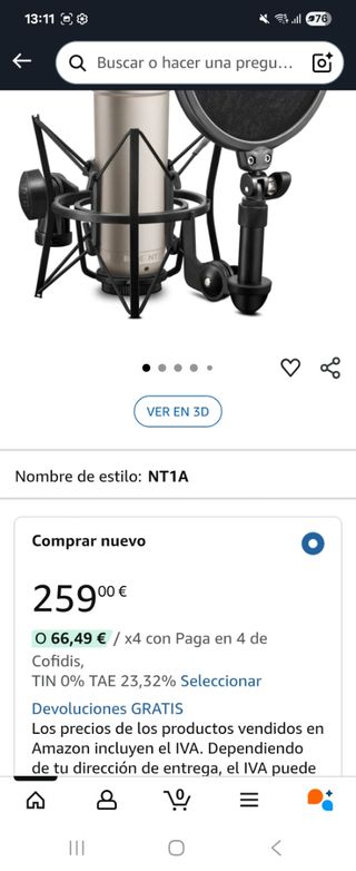 Micrófono RØDE NT1-A