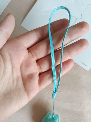 Llavero Labubu celeste