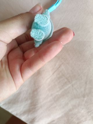 Llavero Labubu celeste