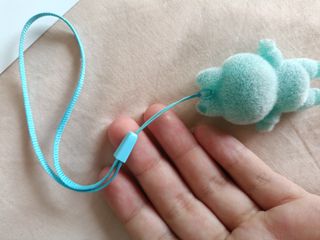 Llavero Labubu celeste