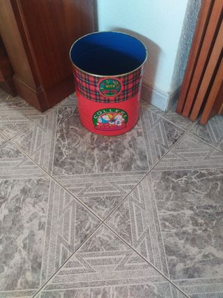 Papelera infantil vintage Colegio