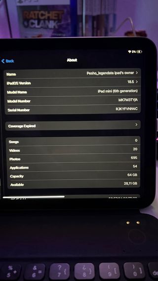 iPad mini 6 generacion con Teclado Negro