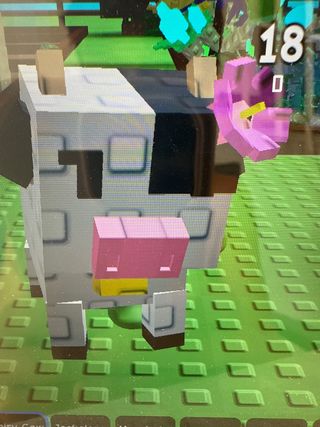 Personaje vaca pixelado