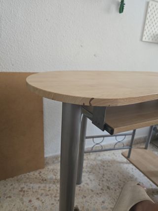Escritorio madera metal - Silla
