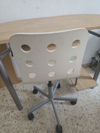 Escritorio madera metal - Silla