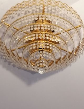 2 Lámparas techo Swarovski cristal