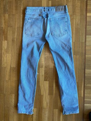 Vaqueros rotos skinny para niño - Azul
