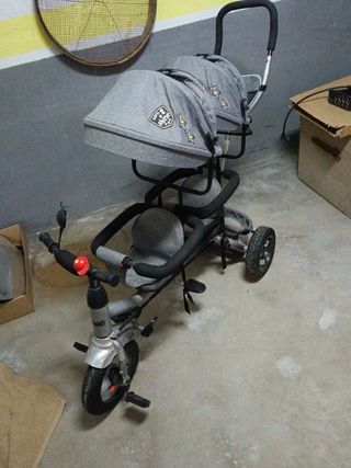 Born 2 Shine carrito gemelar tándem plegable