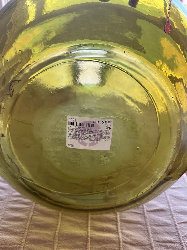 Vaso in vetro verde Zara Home