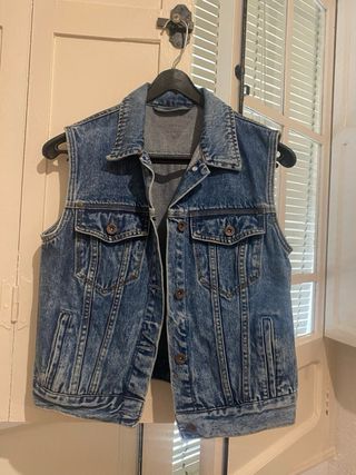Chaleco vaquero pintado a mano, unisex