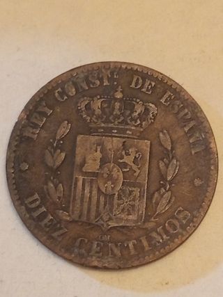 Moneda 10 Céntimos 1878