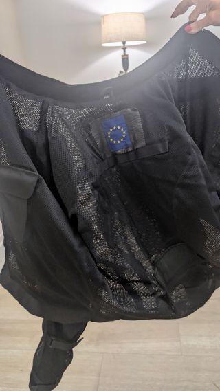 Chaqueta moto verano negra
