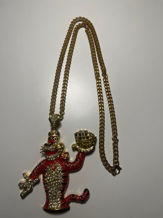 Collar Tigre con cadena dorada