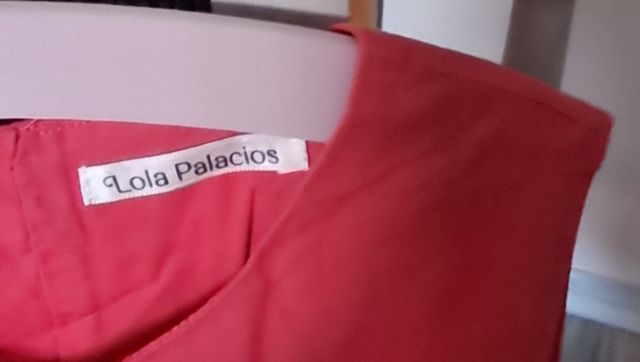 Vestido niña Lola Palacios coral