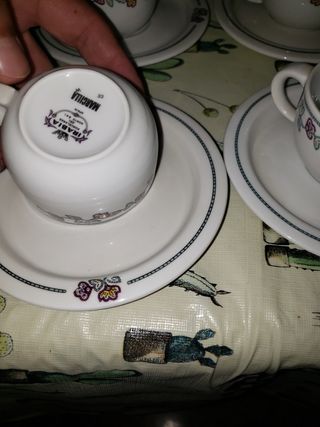 Juego café porcelana 15 piezas