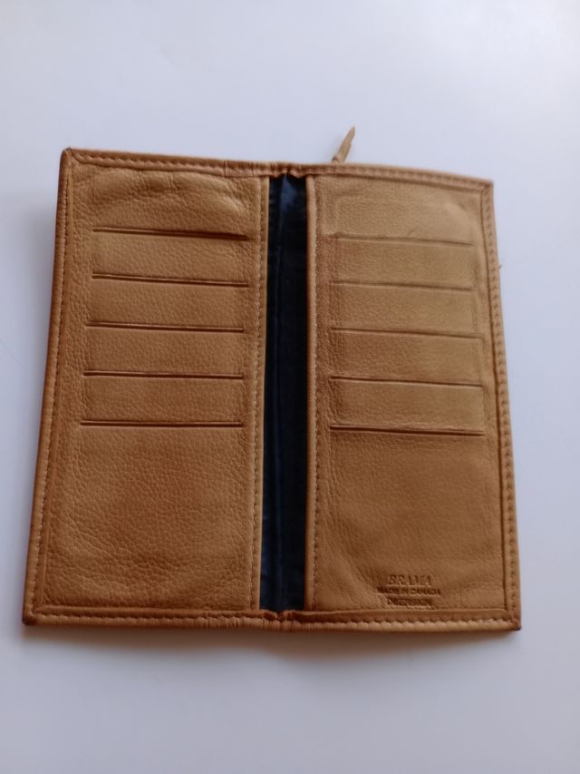 Cartera BRAMA cuero marrón