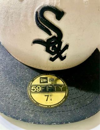 Gorra New Era 59FIFTY blanca y negra