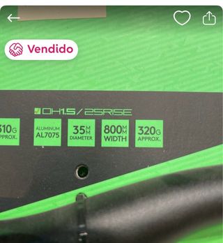 Manillar Syncros DH 1.5 Bicicleta