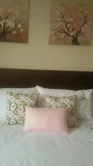 Fundas cojines Zara Home - Verde Rosa
