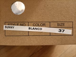 Zapatos novia cuña blancos talla 37