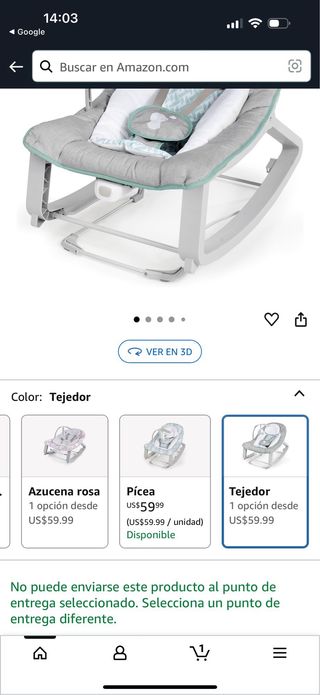 Silla mecedora bebé