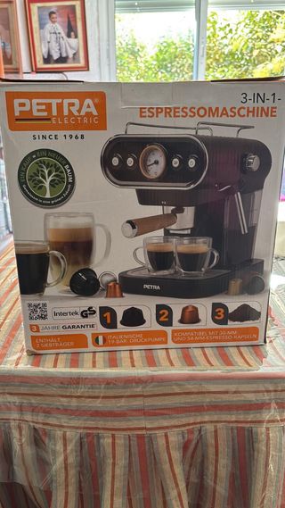 Cafetera Espresso Petra 3 en 1