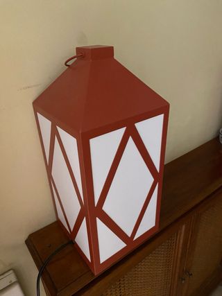 Farol Ikea Rojo y Blanco