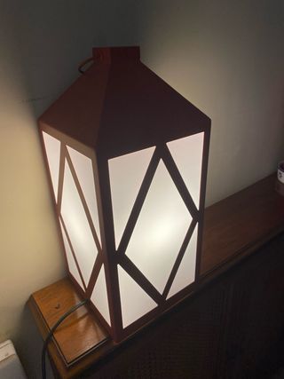 Farol Ikea Rojo y Blanco