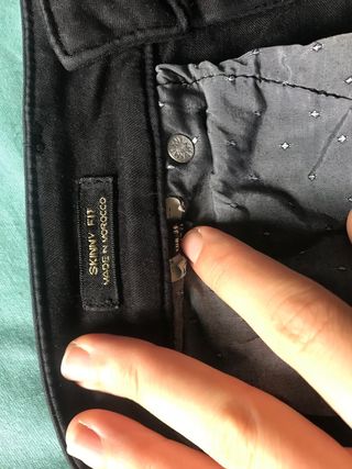 Pantaloni Massimo skinny fit neri