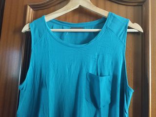 Camiseta tirantes turquesa